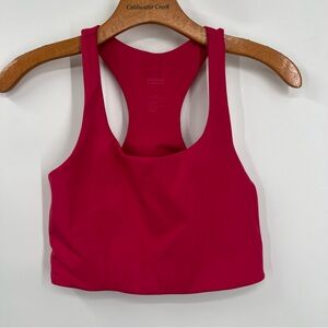 Girlfriend Collective Pink Paloma Racerback Sports Bra